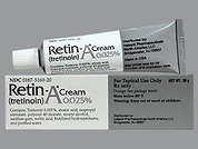 Retin-A: Esto es un Crema imprimido con nada en la parte delantera, nada en la parte posterior, y es fabricado por BAUSCH HEALTH U.