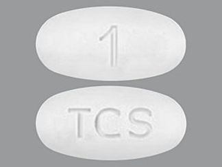 Esto es un Tableta Er 24 Hr imprimido con 1 en la parte delantera, TCS en la parte posterior, y es fabricado por None.