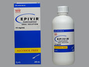 Epivir: Esto es un Solución Oral imprimido con nada en la parte delantera, nada en la parte posterior, y es fabricado por None.
