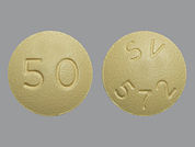 Tivicay: This is a Tablet imprinted with SV  572 on the front, 50 on the back.