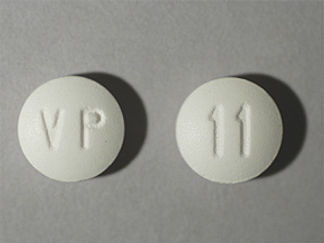 This is a Tablet imprinted with VP on the front, 11 on the back.