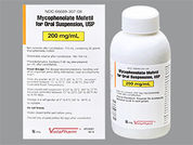 Mycophenolate Mofetil: This is a Suspension Reconstituted Oral imprinted with nothing on the front, nothing on the back.