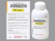 Mycophenolate Mofetil 200Mg/Ml (package of 160.0 ml(s)) Suspension Reconstituted Oral