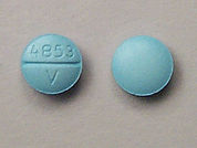 Oxybutynin Chloride: This is a Tablet imprinted with 4853  V on the front, nothing on the back.