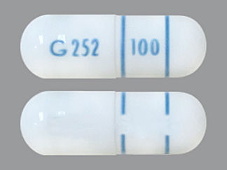 This is a Capsule Er 24 Hr Biphasic 25-75 imprinted with G 252 on the front, 100 on the back.