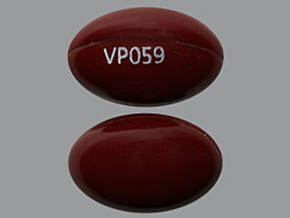 This is a Capsule imprinted with VP059 on the front, nothing on the back.