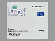 Divigel: This is a Gel In Packet imprinted with nothing on the front, nothing on the back.