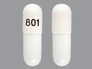 This is a Capsule imprinted with 801 on the front, nothing on the back.