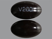 Virt-Caps: This is a Capsule imprinted with V260 on the front, nothing on the back.