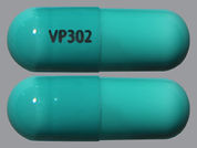 Clidinium W/Chlordiazepoxide: This is a Capsule imprinted with VP302 on the front, nothing on the back.
