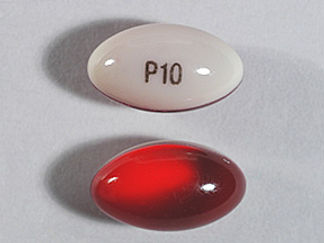 This is a Capsule imprinted with P10 on the front, nothing on the back.