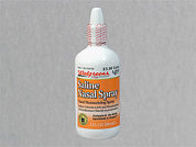 Saline Nasal Spray: This is a Aerosol Spray imprinted with nothing on the front, nothing on the back.