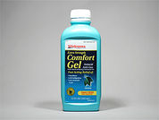 Comfort Gel: Esto es un Suspensión Oral imprimido con nada en la parte delantera, nada en la parte posterior, y es fabricado por None.