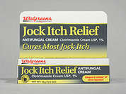 Jock Itch: This is a white Cream imprinted with nothing on the front, nothing on the back, and is manufactured by WALGREEN CO..