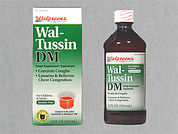 Wal-Tussin Dm: This is a Syrup imprinted with nothing on the front, nothing on the back.