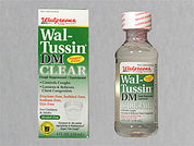 Adult Wal-Tussin Dm: This is a Syrup imprinted with nothing on the front, nothing on the back.