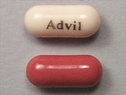 Advil: Esto es un Tableta imprimido con Advil en la parte delantera, nada en la parte posterior, y es fabricado por None.