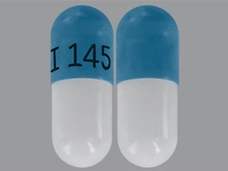 This is a Capsule Er 12 Hr imprinted with I 145 on the front, nothing on the back.