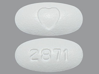 This is a Tablet imprinted with logo on the front, 2871 on the back.