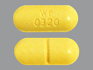 This is a Tablet imprinted with WP  0320 on the front, nothing on the back.