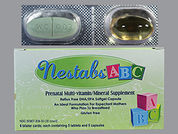Nestabs Abc: This is a Combination Package imprinted with WC-003 on the front, nothing on the back.