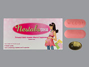 Nestabs Dha: This is a Combination Package imprinted with WC001 on the front, nothing on the back.