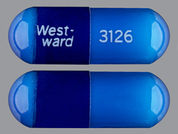 Dicyclomine Hcl: This is a Capsule imprinted with West-  ward on the front, 3126 on the back.