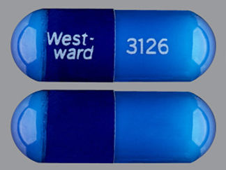 This is a Capsule imprinted with West-  ward on the front, 3126 on the back.