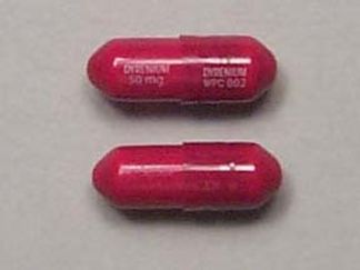 This is a Capsule imprinted with DYRENIUM  50 mg on the front, DYRENIUM  WPC 002 on the back.