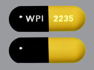 This is a Capsule imprinted with WPI on the front, 2235 on the back.
