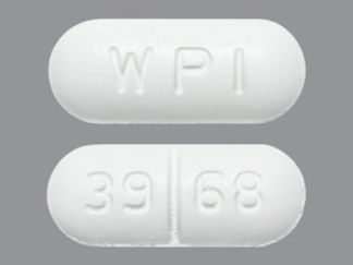 This is a Tablet imprinted with WPI on the front, 39 68 on the back.