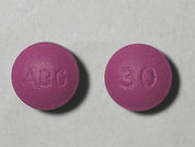 Morphine Sulfate Er: This is a Tablet Er imprinted with ABG on the front, 30 on the back.