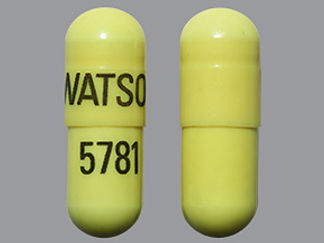 This is a Capsule imprinted with WATSON on the front, 5781 on the back.