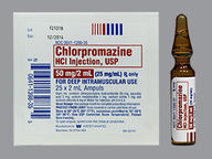 Chlorpromazine Hcl 25Mg/Ml (package of 2.0 ml(s)) Ampul