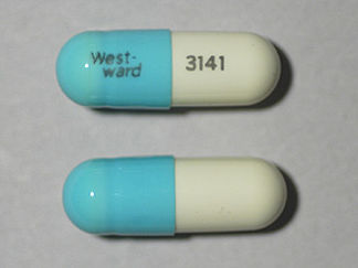 This is a Capsule imprinted with West-ward  3141 on the front, nothing on the back.