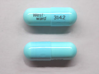 This is a Capsule imprinted with West-  ward on the front, 3142 on the back.