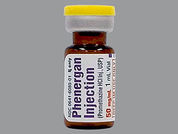 Phenergan: This is a Vial imprinted with nothing on the front, nothing on the back.