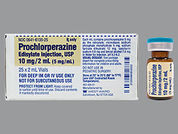 Prochlorperazine Edisylate: Esto es un Vial imprimido con nada en la parte delantera, nada en la parte posterior, y es fabricado por None.