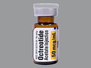 Octreotide Acetate: This is a Vial imprinted with nothing on the front, nothing on the back.