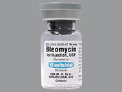 Bleomycin Sulfate: This is a Vial imprinted with nothing on the front, nothing on the back.