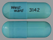 Doxycycline Hyclate: Esto es un Cápsula imprimido con West-  ward en la parte delantera, 3142 en la parte posterior, y es fabricado por None.