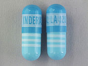 Propranolol Hcl Er: This is a Capsule Er 24hr imprinted with INDERAL LA 120 on the front, nothing on the back.