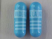 Inderal La: This is a Capsule Er 24hr imprinted with INDERAL LA 160 on the front, nothing on the back.