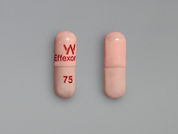 Effexor Xr: This is a Capsule Er 24 Hr imprinted with W  Effexor XR on the front, 75 on the back.