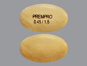 Prempro: This is a Tablet imprinted with PREMPRO  0.45/1.5 on the front, nothing on the back.