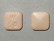 Pristiq: This is a Tablet Er 24 Hr imprinted with W  50 on the front, nothing on the back.