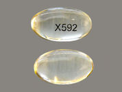 Zipsor: This is a Capsule imprinted with X592 on the front, nothing on the back.