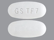 Horizant: This is a Tablet Er imprinted with GS TF7 on the front, nothing on the back.