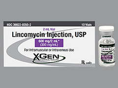 This is a colorless Vial imprinted with nothing on the front, nothing on the back, and is manufactured by X-GEN PHARMACEU.