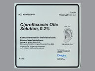 Gotero Dispensador De Gotas De Uso Único de 0.2 % de Ciprofloxacin Hcl